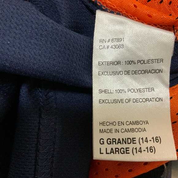 NFL Team Apparel Youth Jersey Tee Large Peyton Manning #18 Denver Broncos Navy - Picture 7 of 9